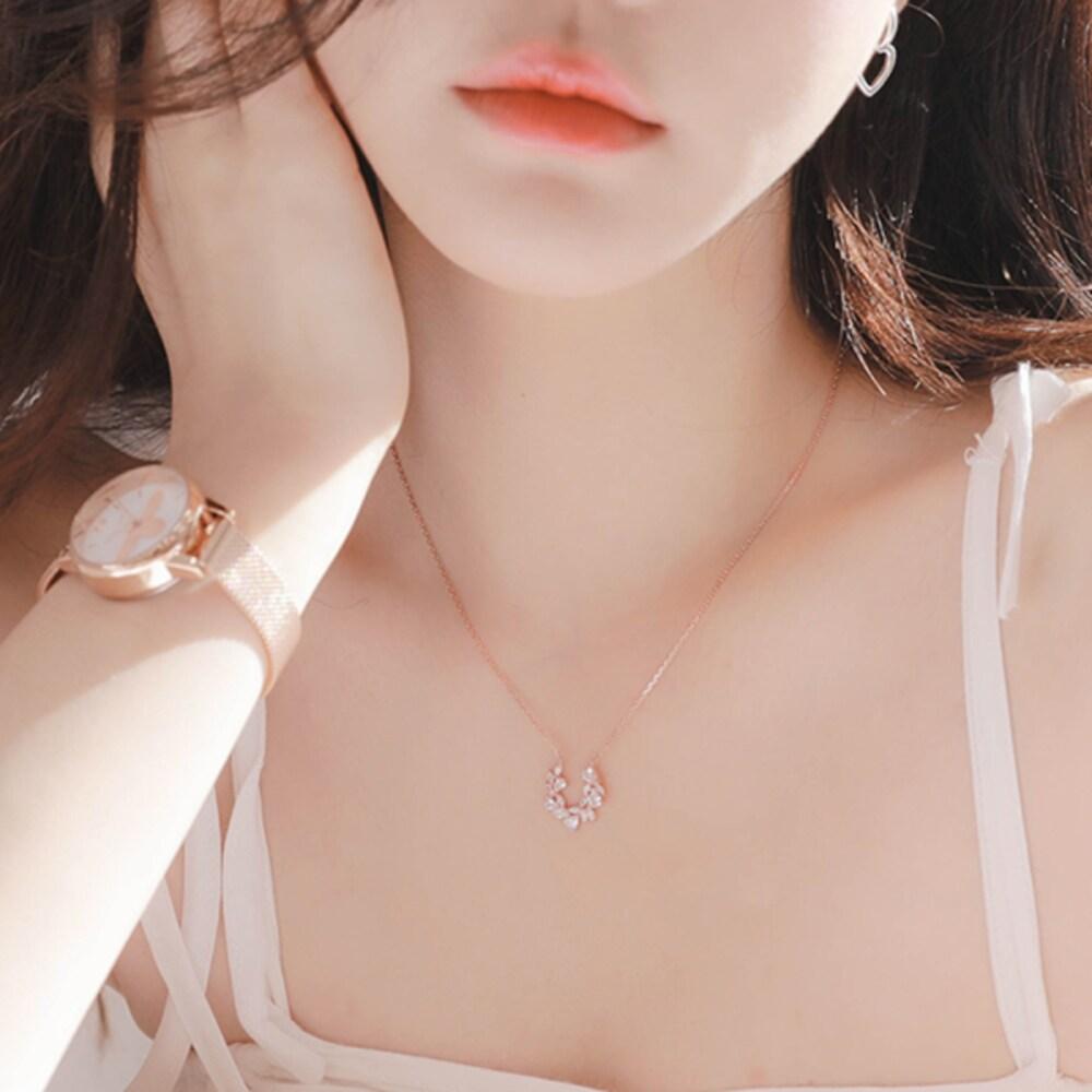 

[Handmade] [Shine] Zachery 925 Silver Necklace white