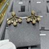 New Hot Brand Vintage Earrings for Women Luxury Jewelry Fashion Water Drop Designer Eardrop Pure 925 Sliver Party Stud Earrings