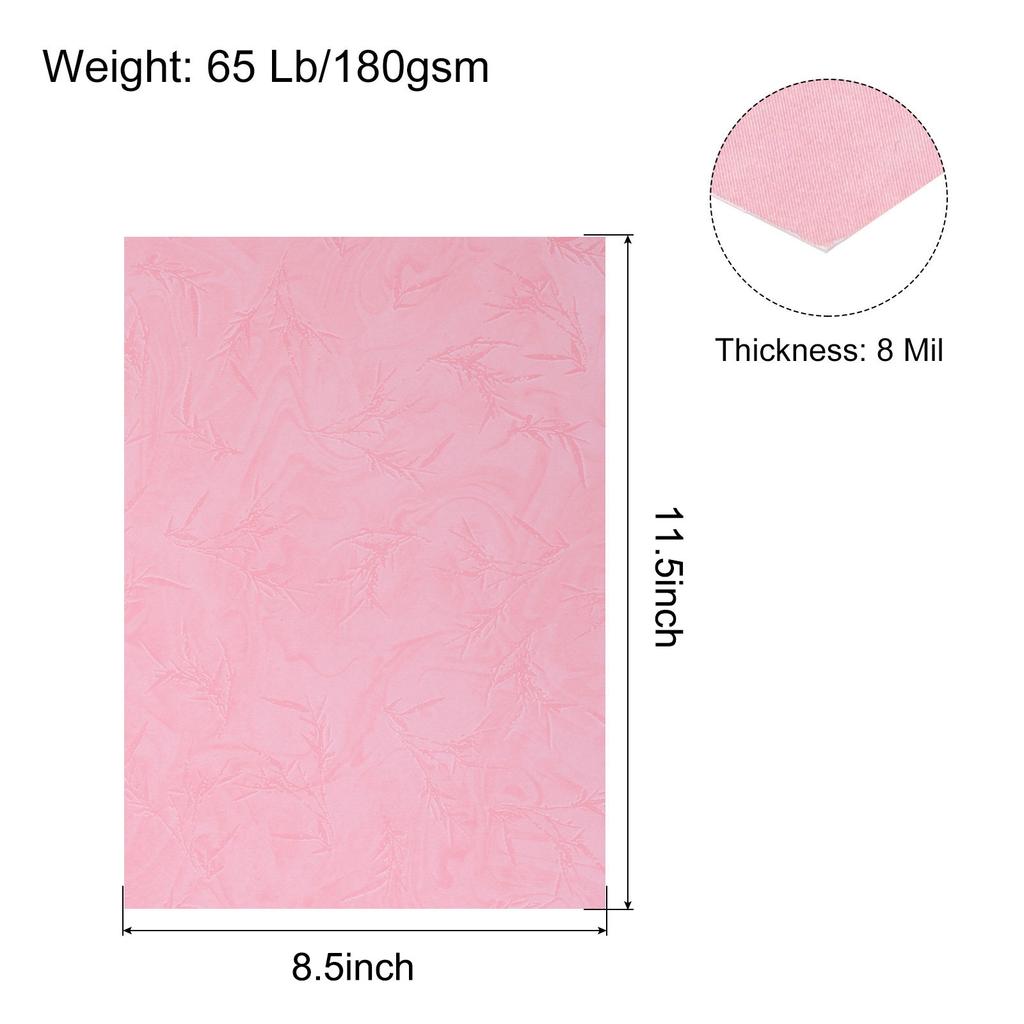 50/100pcs A4 Presentation Binding Covers Letter Size Leather Textured Grain Paper Un-Punched for Business Reports 8-1/2 x 11.5"