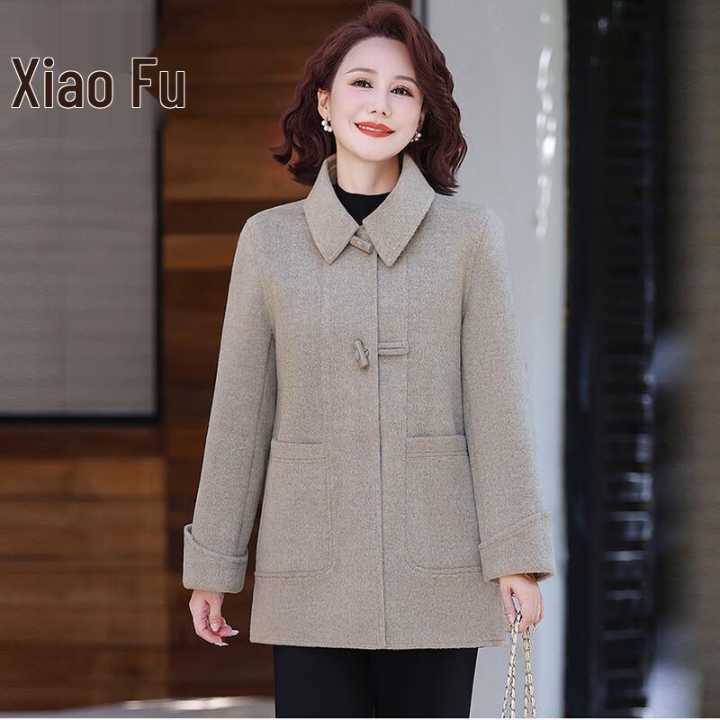 Elegant Plus Size Autumn/Winter Woolen Coat for Women