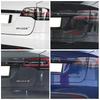 ABS 3D Space X Logo Badge Sticker For Tesla Model Y S 3 Model X Car Badge Fender Side Decal Emblem Trunk Auto Styling Accessorie