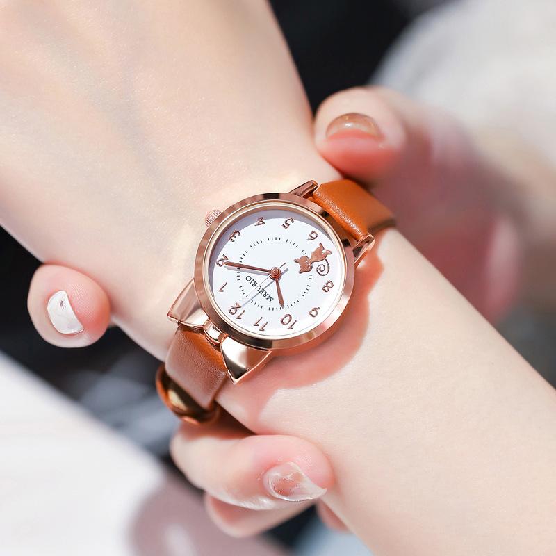 JYL Women's Watch Fashion Small Fresh Student Strap