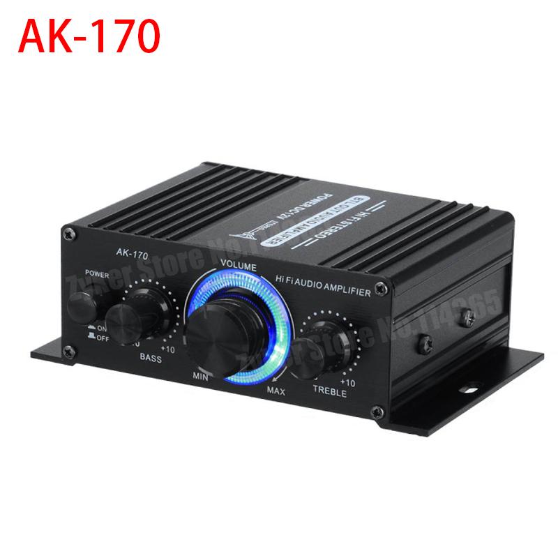 AK280/AK270/AK170 Audio Amplifiers for Car Home Bass 2.0 Channel Hifi Sound Amplifier Home Digital 12V Mini Treble Power Amplify