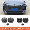 For Changan UNIV UNI-V 2023-2024 Car Steering Wheel Logo Front Rear Logo Car Wheel Logo Sticker Decor Cover Trim Accessories