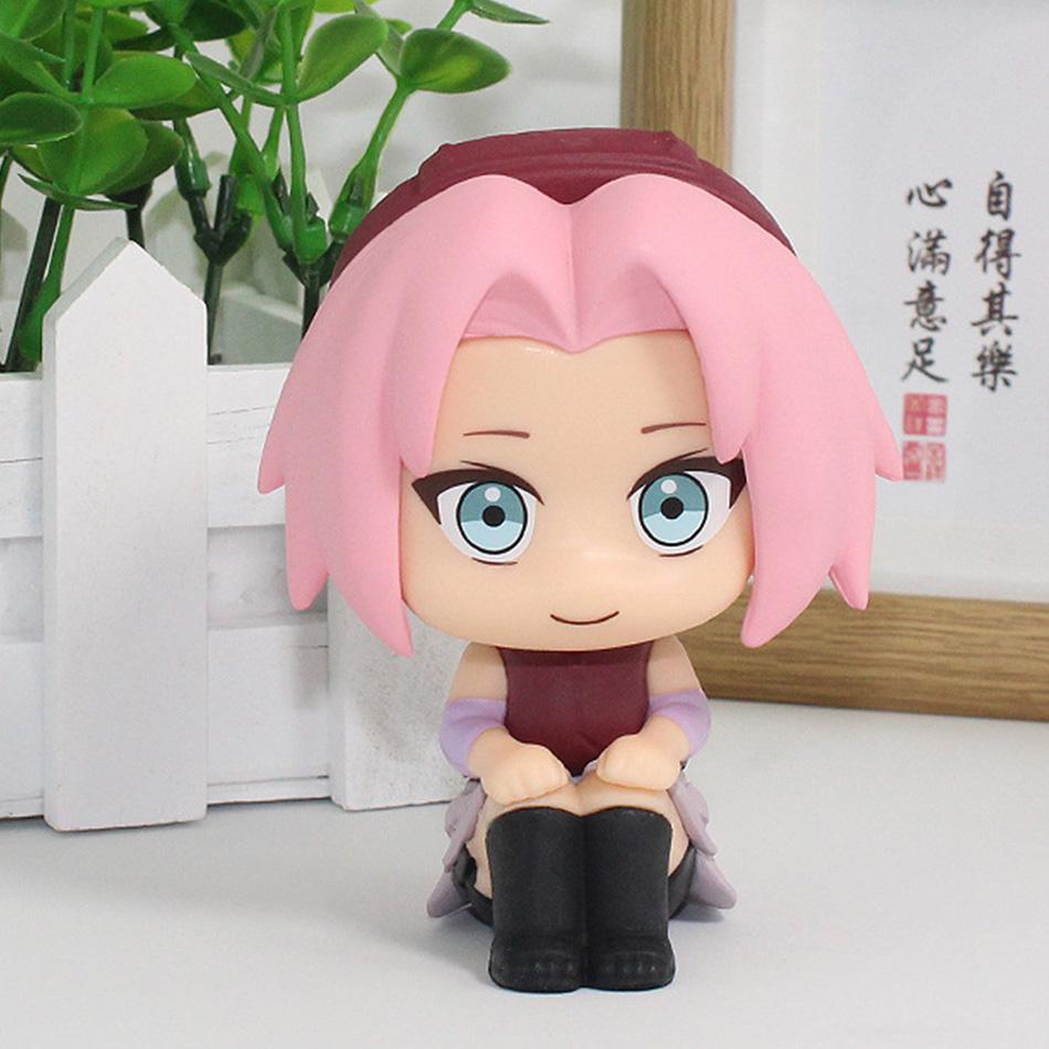 In Stock Naruto Anime Q Version Uchiha Sasuke Kakashi Action Figure Namikaze Minato Gaara Statue Collection GK Model Gift Toys