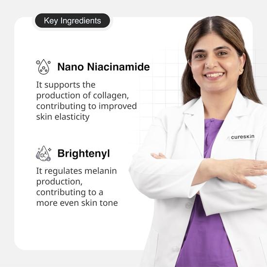 Cureskin Advance Skin Clear Ser Facial cu Niacinamidă | Ser pentru Acnee și Pete Pigmentare | Ser pentru Îndepărtarea Cicatricilor Post-Acneice