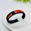 Football Country Flag Wristband Alloy Bracelet Adjustable Sports Band Football Wristlet for Sports and Festivities
