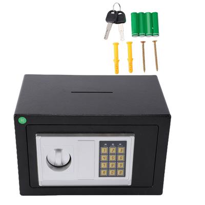 Electronic Digital Safe Box Key Keypad Lock Manganese Steel Security Box with Sound Alarm for Home Office Hotel