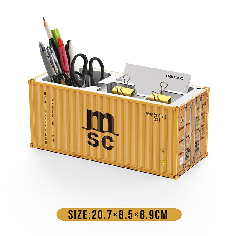 Mini 1:30 Scale Desktop Pen Holder & Business Card Storage Box with Custom Logo