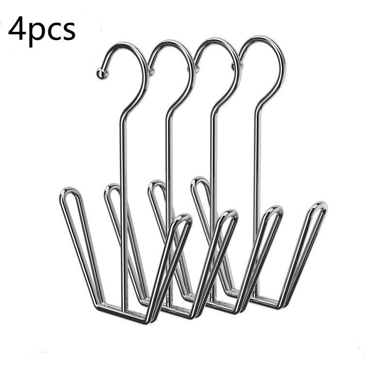 1/4Pcs Stainless Steel U-Shaped Shoe Drying Rack, Windproof, Quick-Dry, Space-Saving Wall-Mounted Hooks For Outdoor & Indoor Use