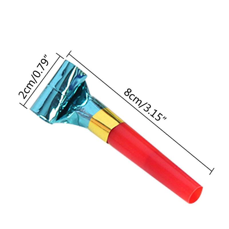 100 PCS Blowouts Noisemakers Funny Party Blowouts Blowers for Kids Assorted Color for Birthday Baby Shower New Year