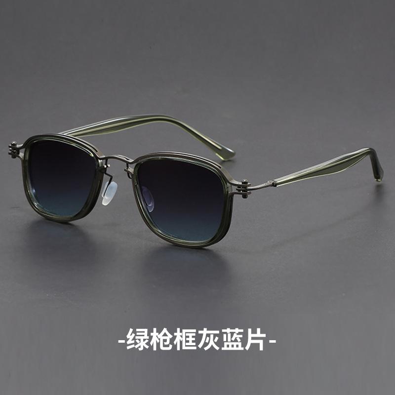 

Vintage Design Luxury Rectangular Sun Glasses Glasses for Men Ladies Trendy Punk Durable Metal Metal Sunglasses UV400 Eyewear Car Driving Sun