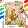 Oil Painting Digital Painting Kit Handmade Diy Painting Monkey On Cherry Blossom Tree Home Decoration Painting