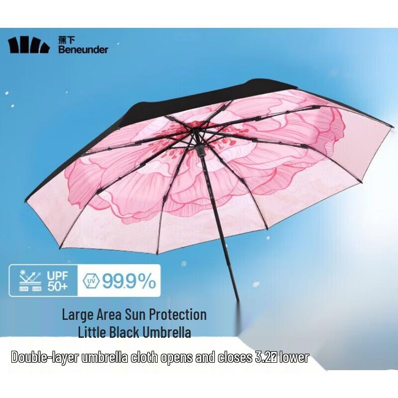 Beneunder UV Protection Dual-Use Sun/Rain Umbrella