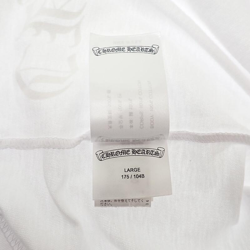 CHROME HEARTS  L Short sleeve T-shirt white cotton mens