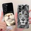 For Realme P4X 5G Phone Case On Realme  RMX5108 Casing Cool Dragon Lion Tiger Cartoon Painting Back Cover Clear Soft Silicone