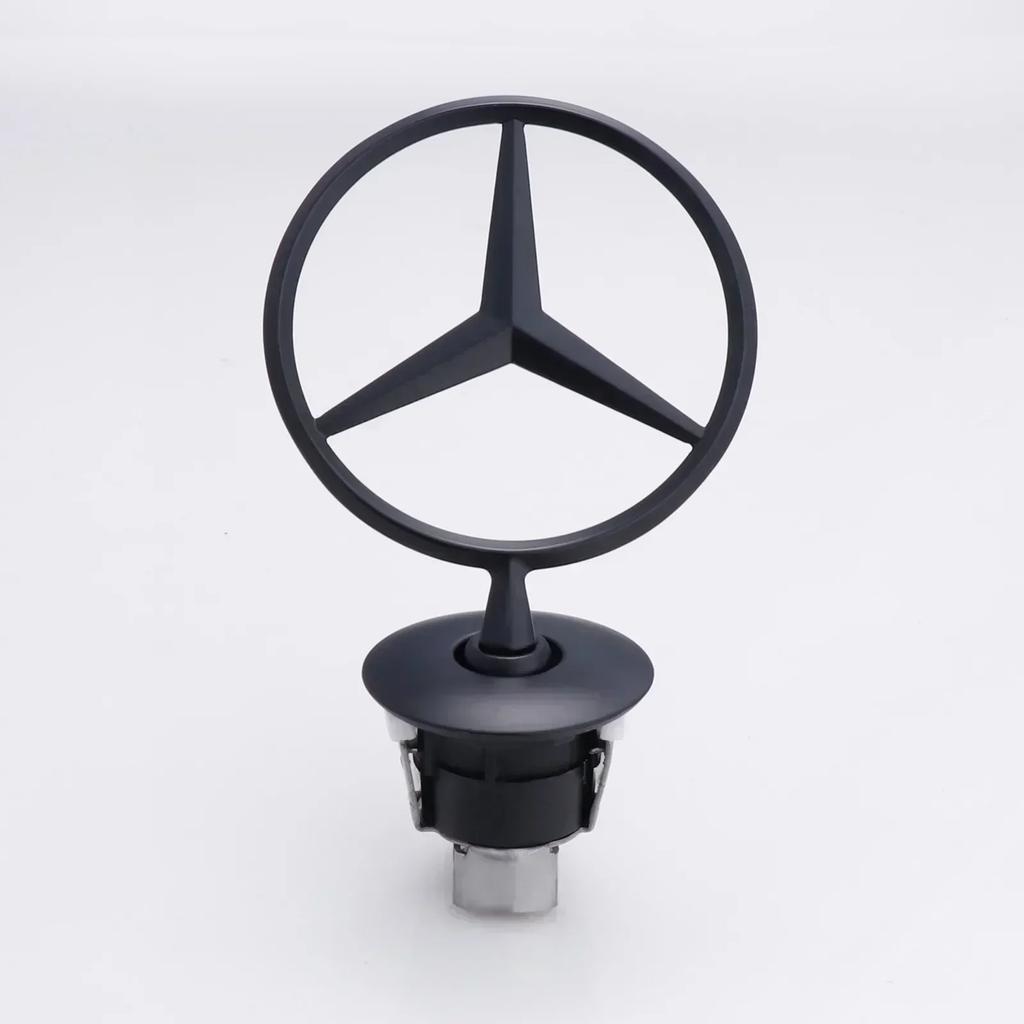 GCTO3 Zinc Alloy Car Front Hood Emblem Bonnet Label Badge Decal For Mercedes Benz C E S Class W204 W205 W212 W213 W211 W220 W222 W223