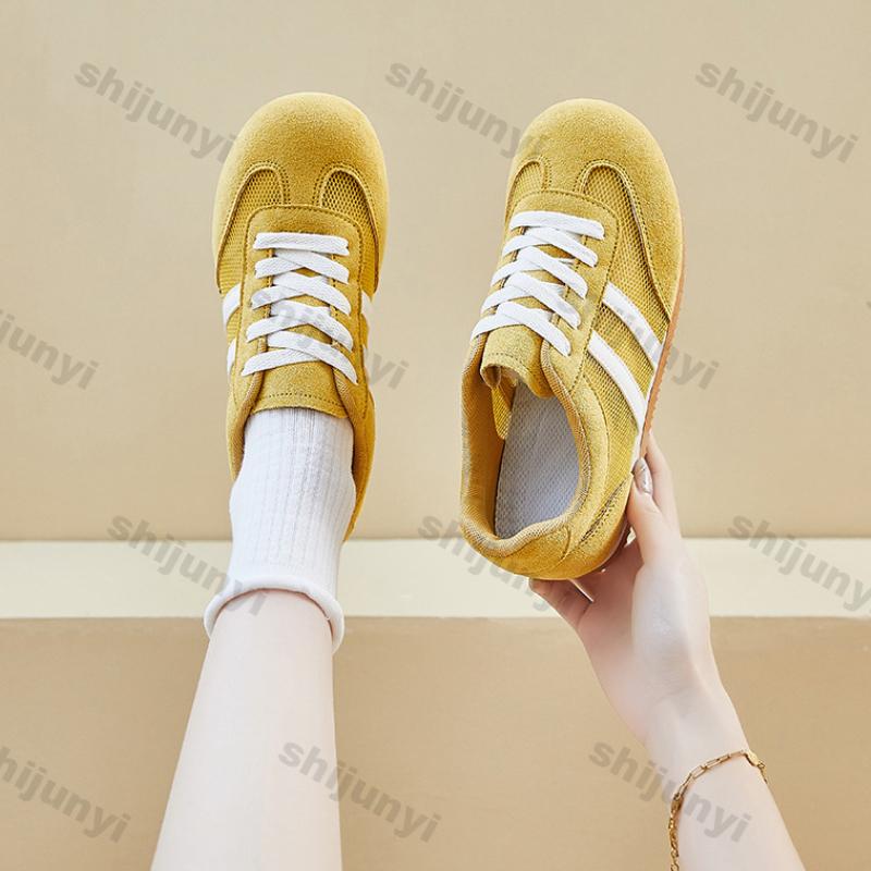 Women Shoes 2025 Summer New Breathable Mesh Non Slip Sneakers Fashion Comfortable Height Increase Lace-up Women Casual Shoes