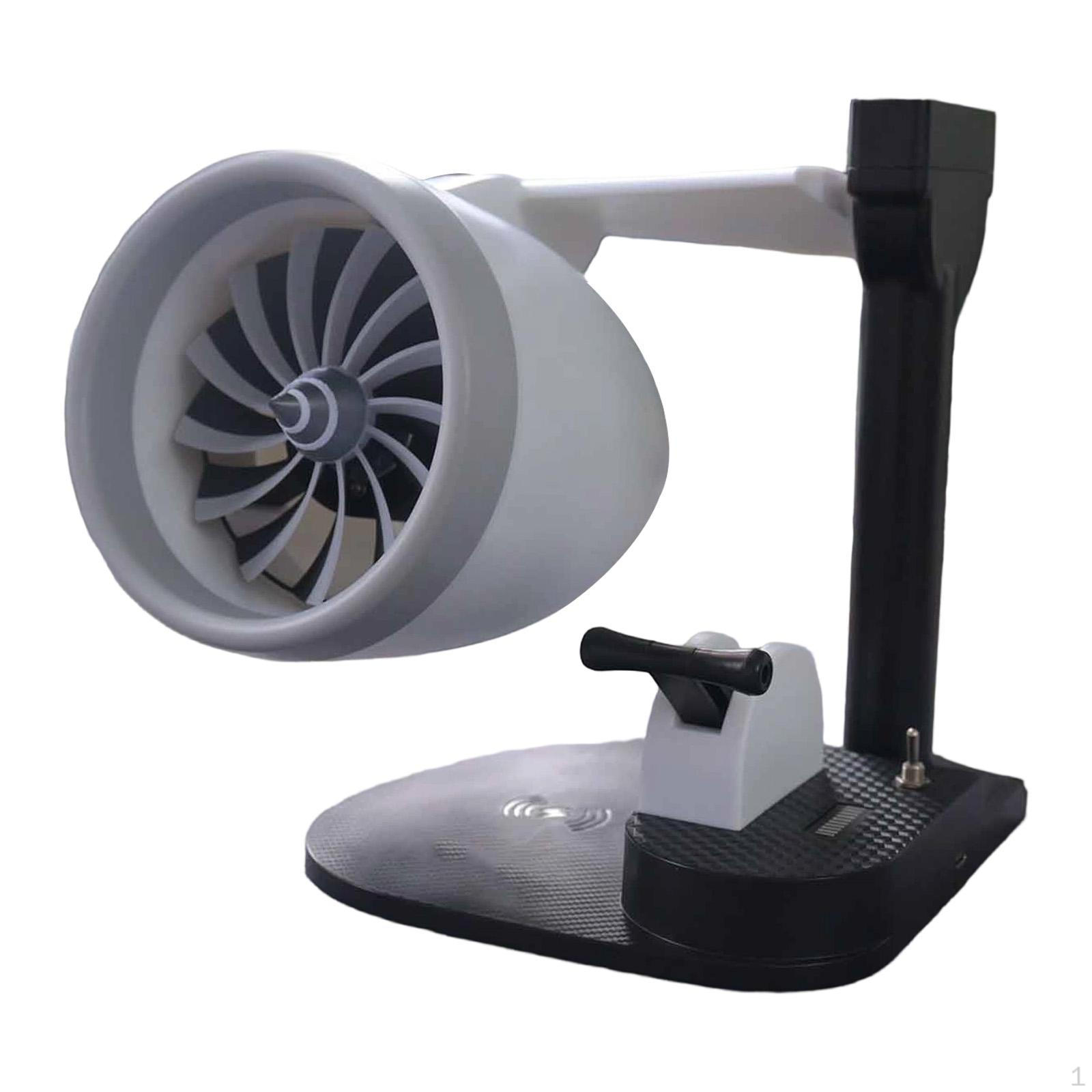 

Fan with Decorative LED And Creative Jet, Ideal As A Gift. Blue Lights