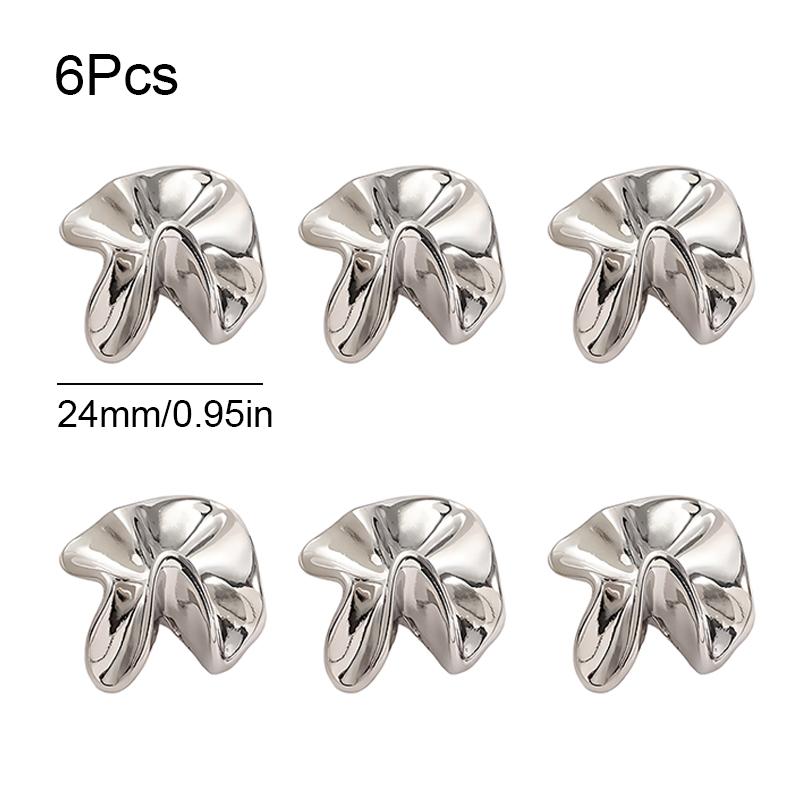 6PCS Decorative Button Irregular Button 17/24MM Fashionable and Simple Clothing Accessories