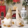 Whimsical Christmas Decorations Delightful Gnome Statues Soft Polyester Fabric For Festive Spirit