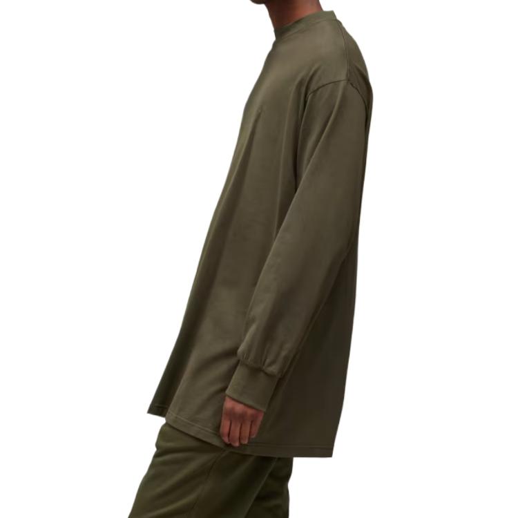adidas Y-3 Men's Classic Chest Logo Long Sleeve T-Shirt Green JD9820