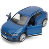 Volkswagen T-ROC SUV Simulation Diecast & Toy Vehicle Pull Back & Doors Open RMZ City 1:36 Alloy Car Model Gifts For Children