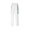 Li Ning Color Block Straight Leg Lace Up Pocket Casual Pants Women bottoms Standard-White AKLUA22-1