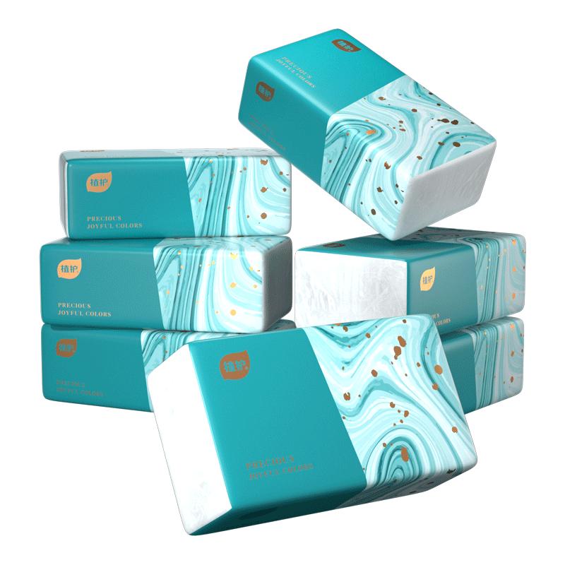 Zhihu 4-Ply Diamond Embossed Facial Tissue