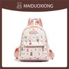 Schoolbag high-end sense large-capacity cartoon backpack bag female 1011 new travel backpack college student class schoolbag