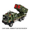 1:32 Missile Vehicle Rocket Launcher Model Toys Metal Diecast Pull Back Doors Opened Exquisite Military Models Birthday Gifts