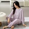 Half Fleece Pajamas Women'S Winter Thickened Fleece Women'S Autumn And Winter Coral Fleece Can Be Worn Outside Soft Winter Loungewear