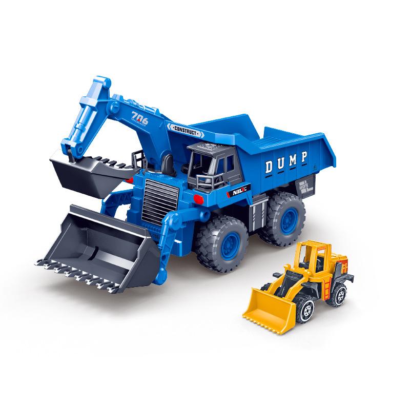 Children's Toys Inertial Digging Bulldozing Catapult Track Engineering Vehicles Story Machines Kindergarten Gifts