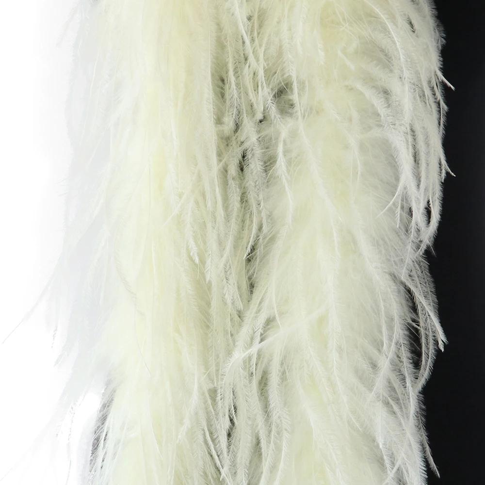 DIY 2 6 10 20 30ply Ostrich Feather Boa for Party/Costume/Shawl/Craft 50CM Ostrich Feathers Trim Costume Feather Top Dress Skirt