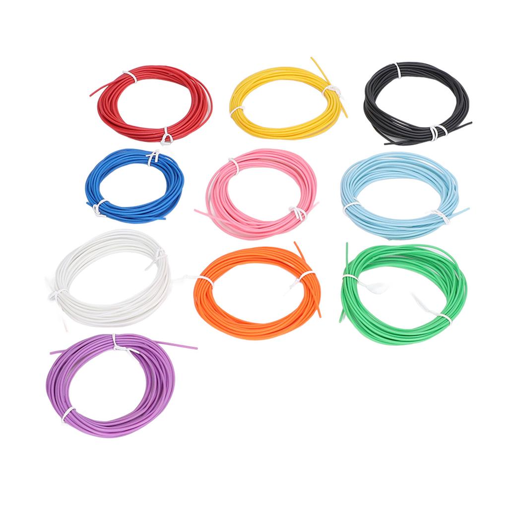 10 Color 3D Pen PCL Filament Refill 1.75mm Low Temperature Bright 3D Printing Pen Consumables 5m