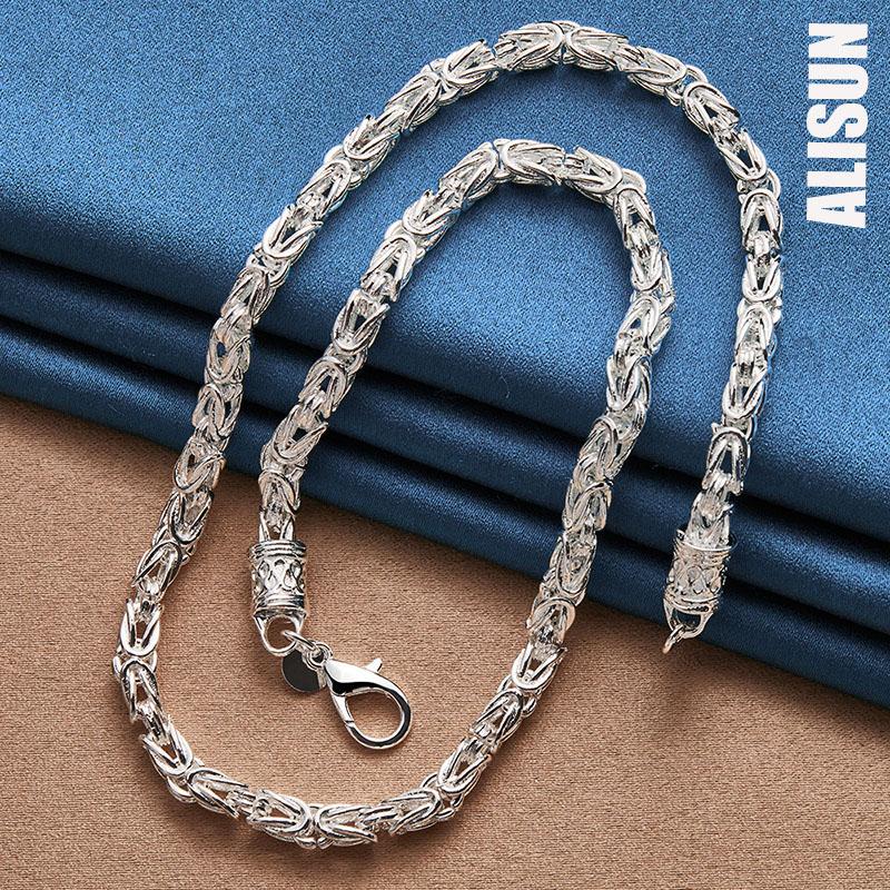 925 Sterling Silver Faucet Chain Necklace Fashionable Wedding Jewelry