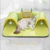 Cat Tunnel Bed Sleeping Pad Cat Bed With Tunnel Toys Cushion Pet Supplies For Indoor Kitten Puppy Bunny Small Animal