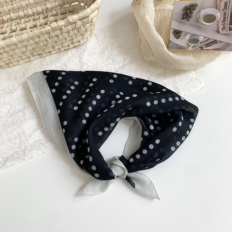 Kopftuch Sommer Damen Ländlich Frühling und Sommer Neue Mode Vielseitiges Stirnband Multifunktionaler Outdoor-Schal Seidenschal Hals Kleiner quadratischer Schal