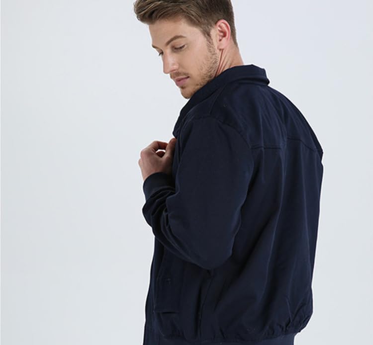 [TYYRBMG] MA-1 Military Jacket, G9 Style, Warm, Plus Size, CXH464 (3XL, Navy)