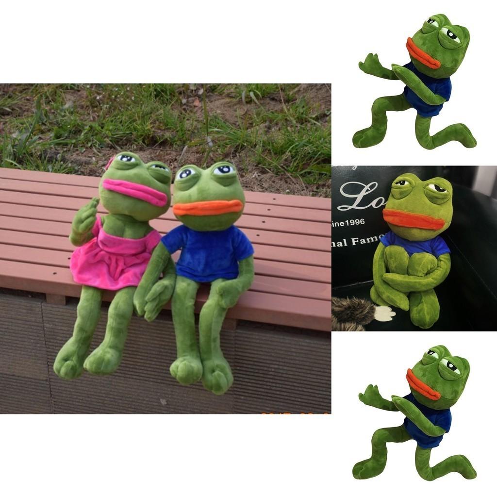 Soft Pepe The Frog Plush Toy Stuffed Animal For Kids And Adults
