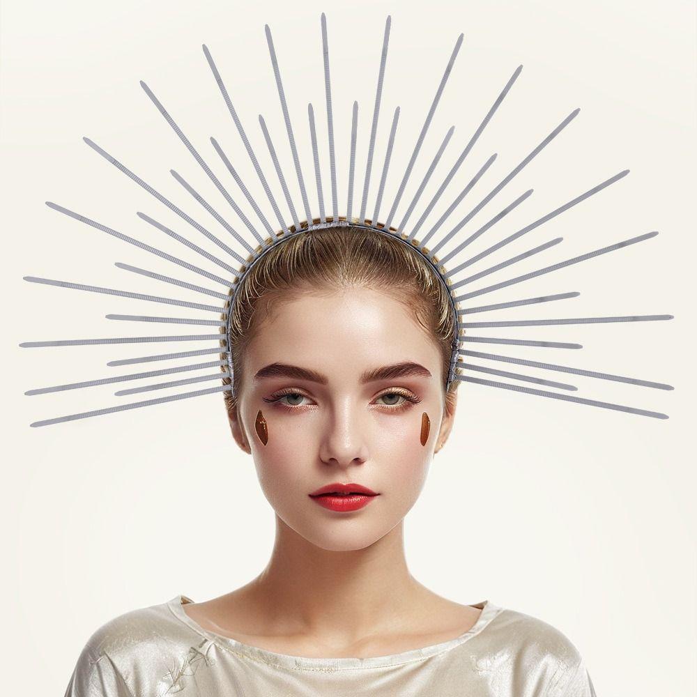 Sun God Halo Headband Star COSPLAY Hair Hoop Vintage Tiara Headdress Halloween Party Cosplay