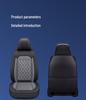 All-Season Universal Leather Car Seat Cover with Diamond Design - Breathable & Durable for Five Seats