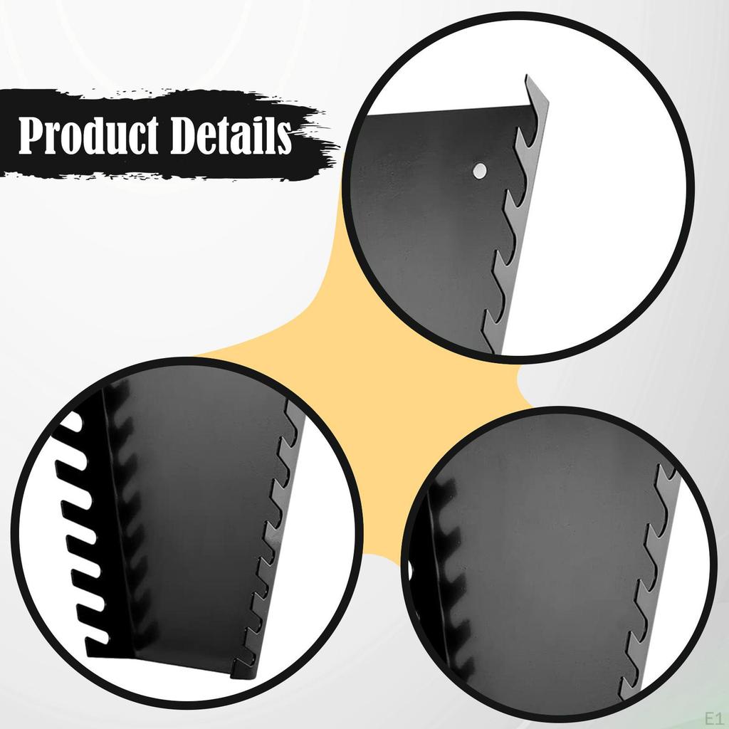 Hanging Wrench Organizer Space Saving Practical Tool Box Wall Mount Storage Tray for Auto Repair
