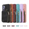 Crossbody Halskette Riemen Lanyard Lederhülle für Samsung A54 A14 A34 S23 Ultra S22 S21 Plus S20 Portemonnaie Kartenhalter Handytasche