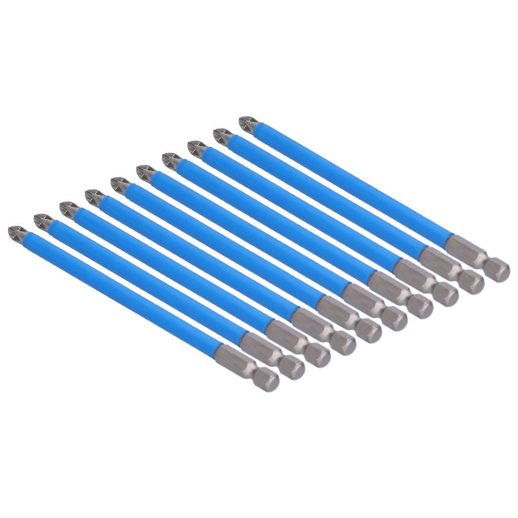 10Pcs Batch Heads Impact Resistant Electric Magnetic Drill Screwdriver Bit Kit Repair Tools