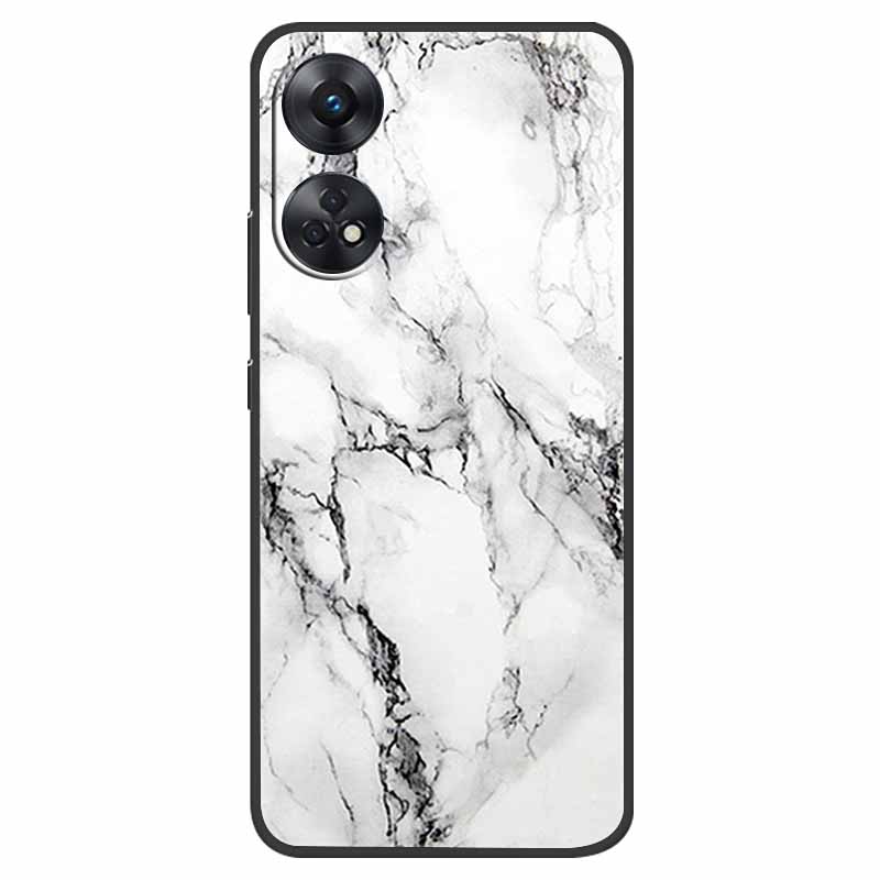 Case For Oppo Reno 8T Cover Black Silicone Soft Phone Back Cases for Oppo Reno8 T 4G Fundas Reno8T CPH2481 6.43" Lovely Fundas
