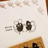 Sanbi Rubber Japanese Language Alexander and the Brown Stamp, Time, Wind-Up Mouse, KKG-LLC02,