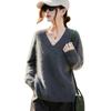 Brushed Series Heavyweight Cashmere Seamless Knitted Sweater Pullover for Women