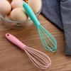 Colorful Mini Silicone Whisk, Multifunctional Manual Egg Beater for Blending, Whisking