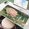 Lotus Flower Mouse Pad Large E-sport Mousepads PC Gaming Office Home Rubber Stitched Edge Rubber Anti-Slip Gamer Long Mousepad